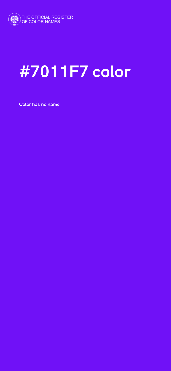 #7011F7 color image
