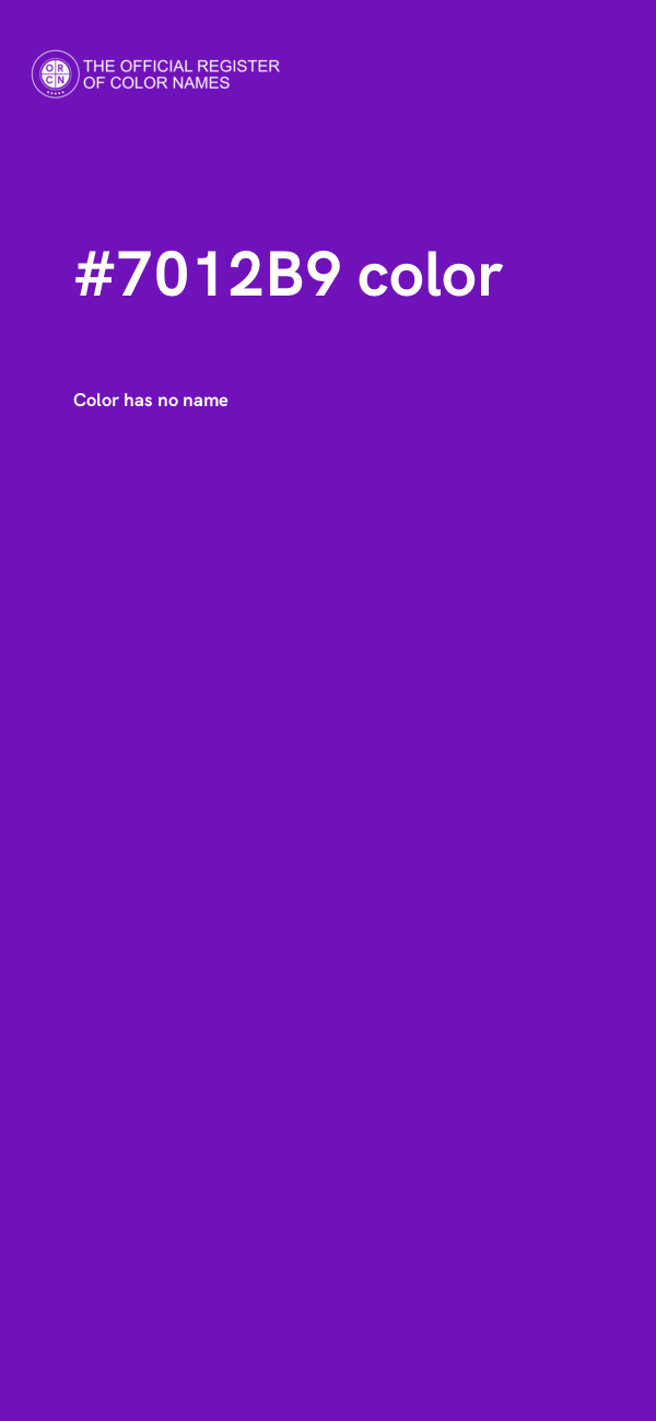 #7012B9 color image