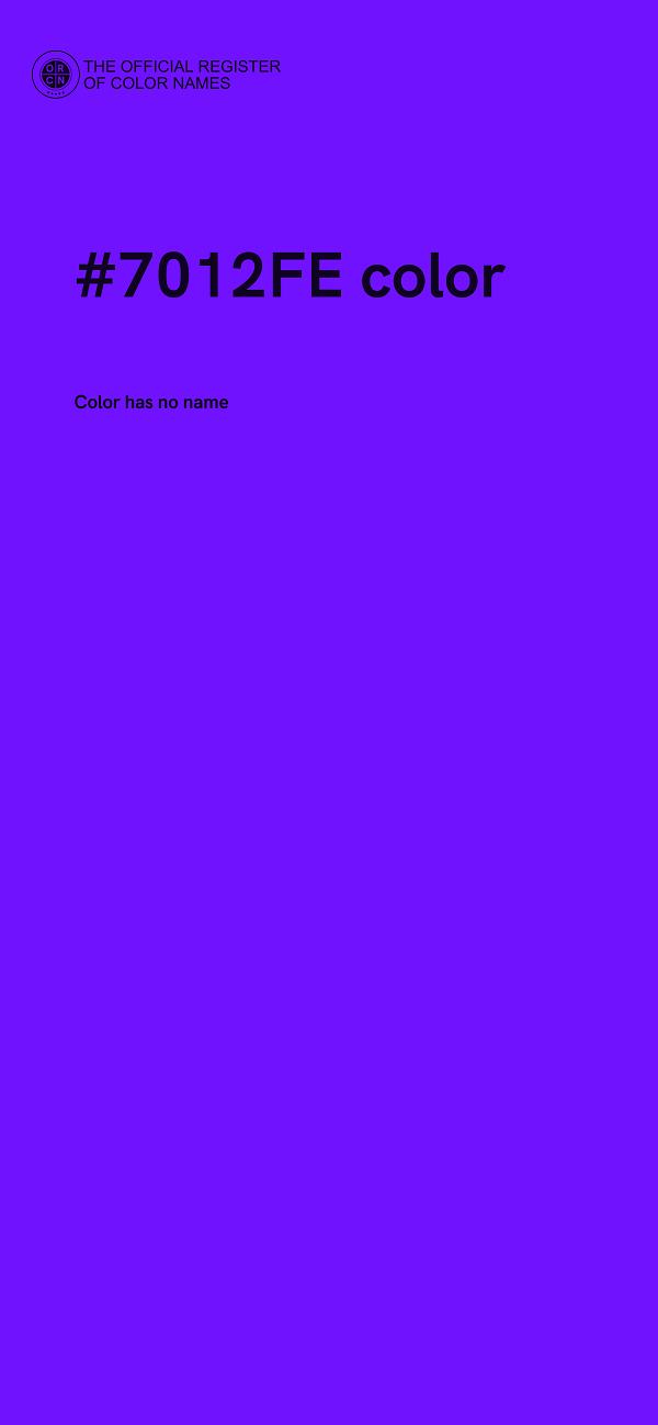 #7012FE color image