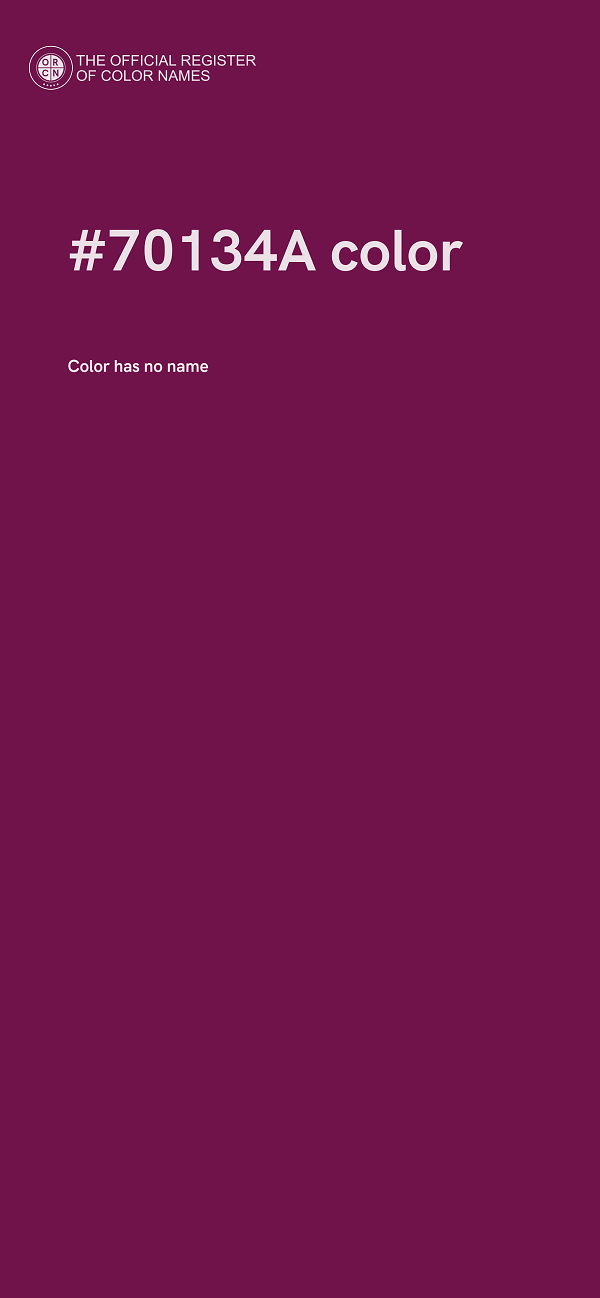 #70134A color image