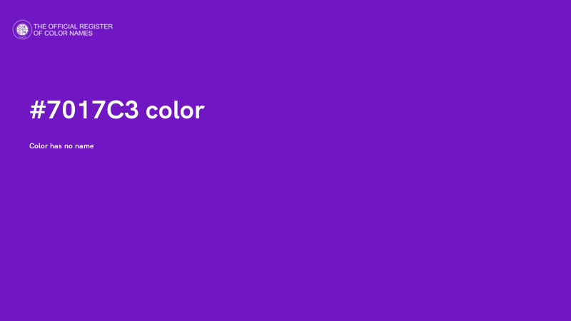 #7017C3 color image