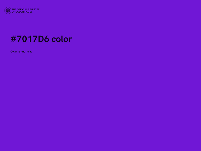 #7017D6 color image