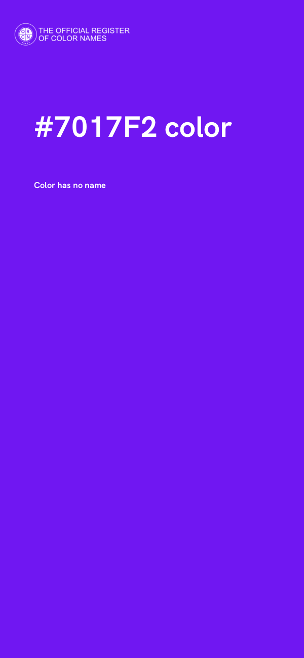 #7017F2 color image