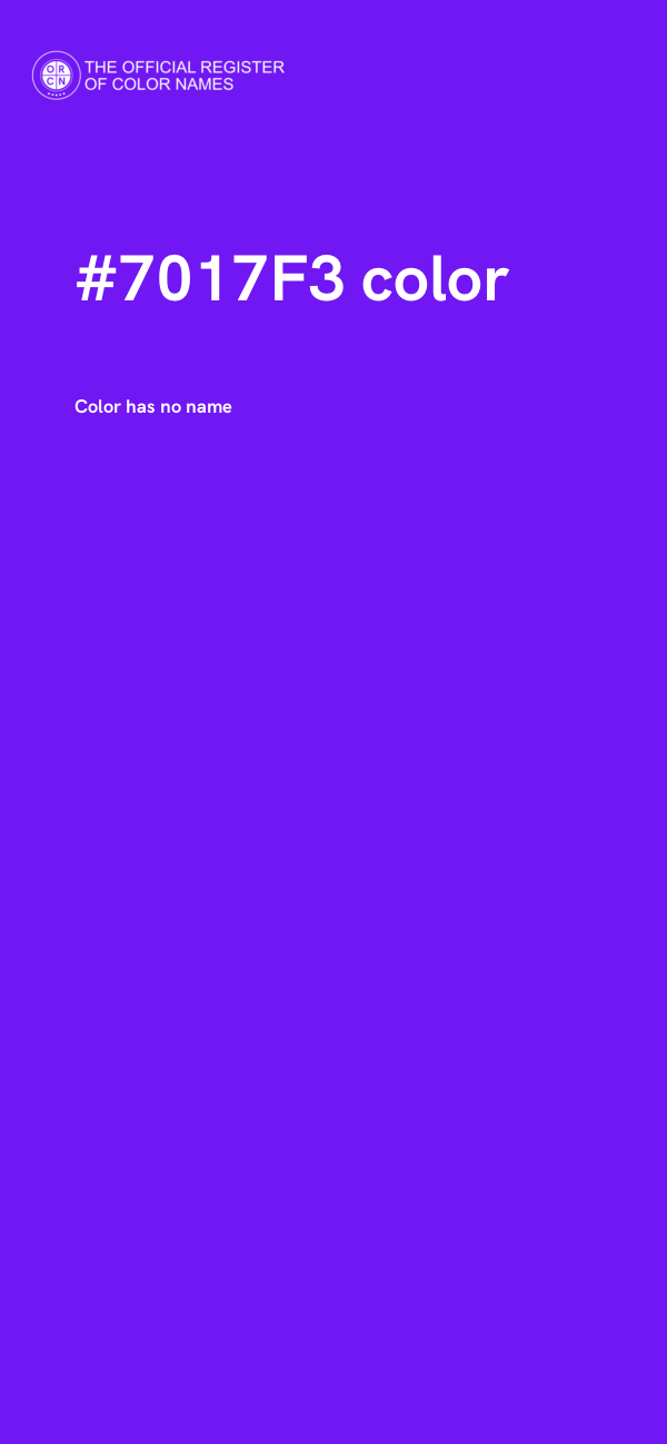 #7017F3 color image