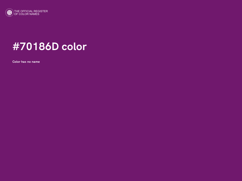 #70186D color image