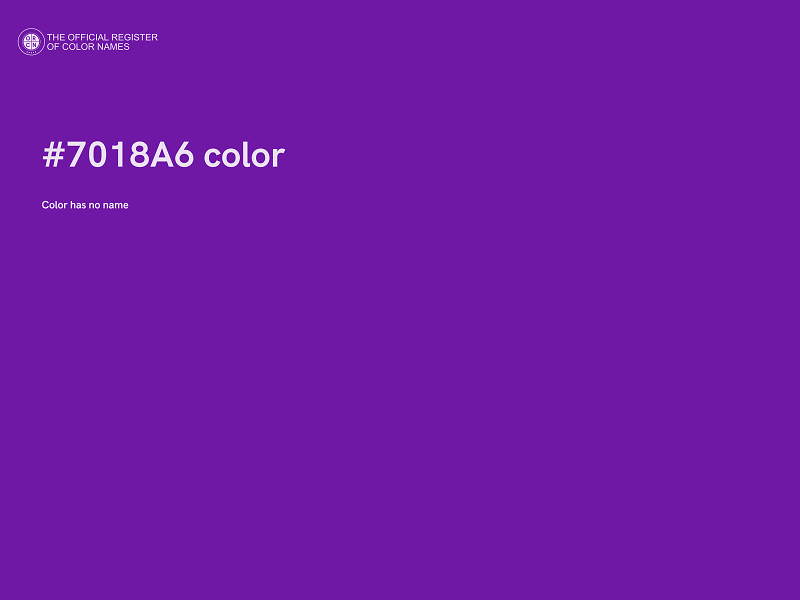#7018A6 color image