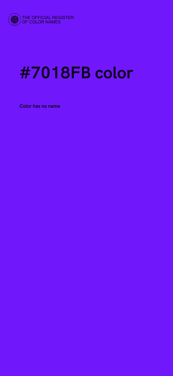 #7018FB color image