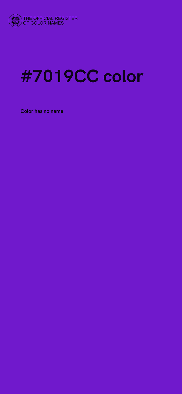 #7019CC color image