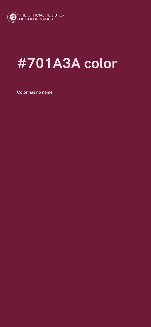 #701A3A color image