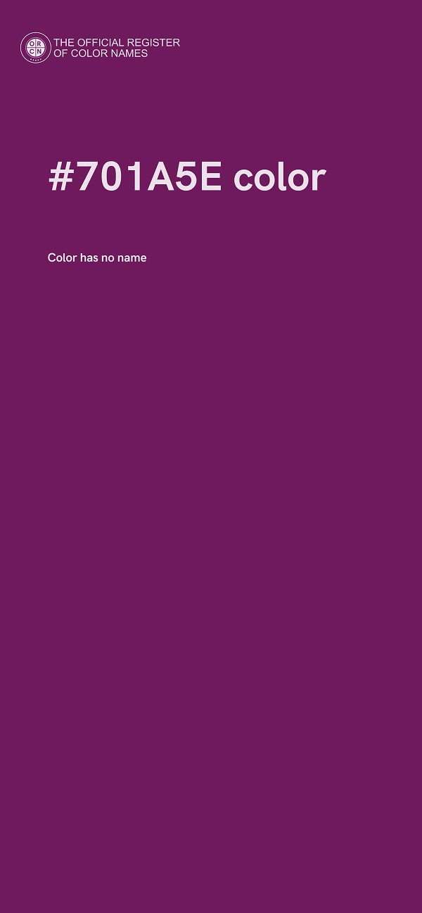 #701A5E color image