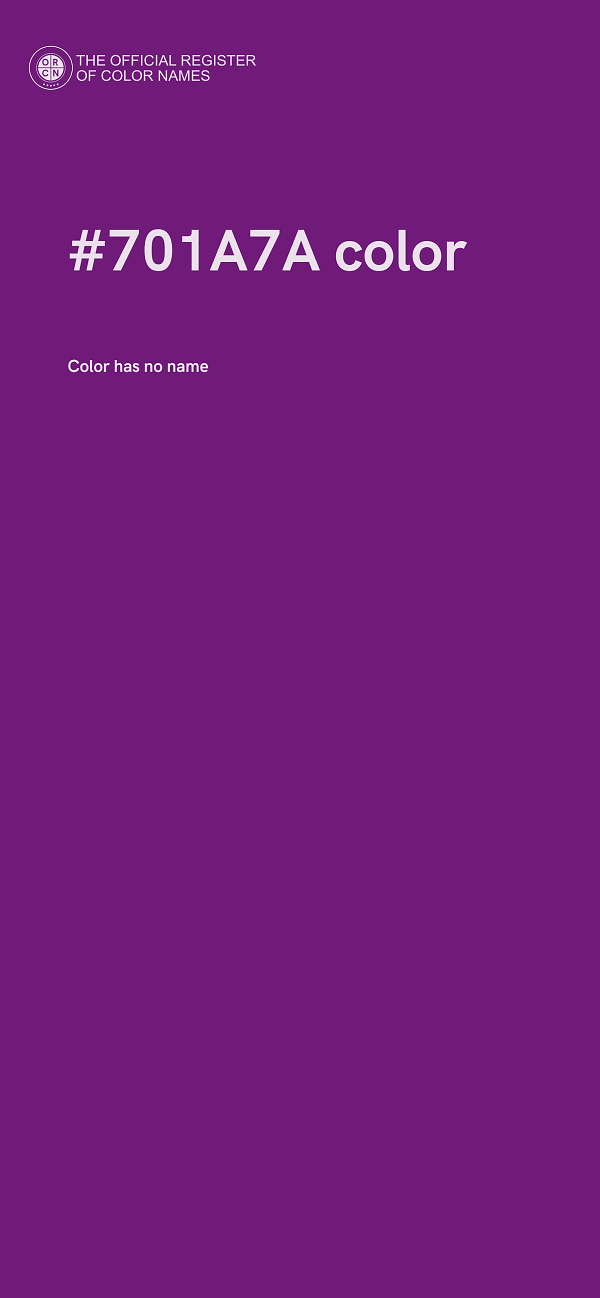 #701A7A color image