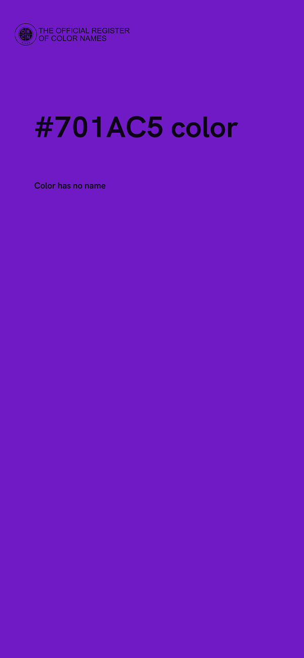 #701AC5 color image