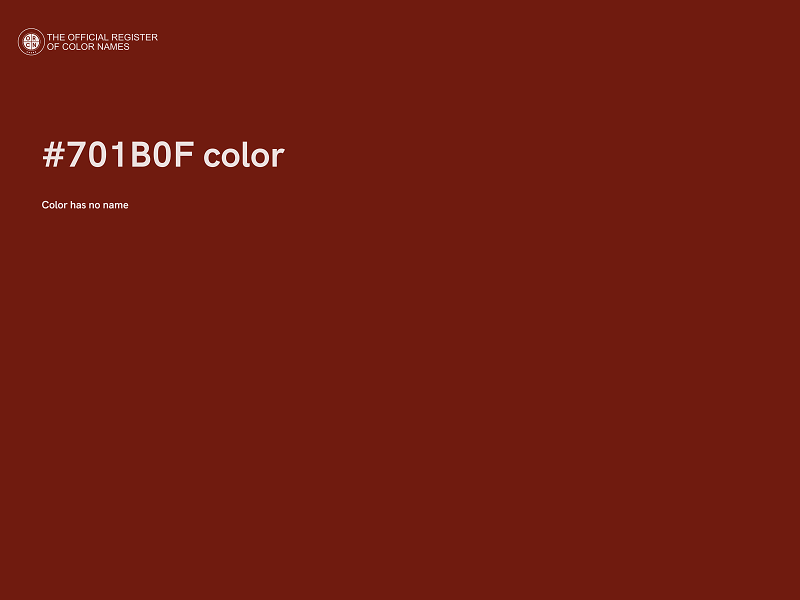 #701B0F color image