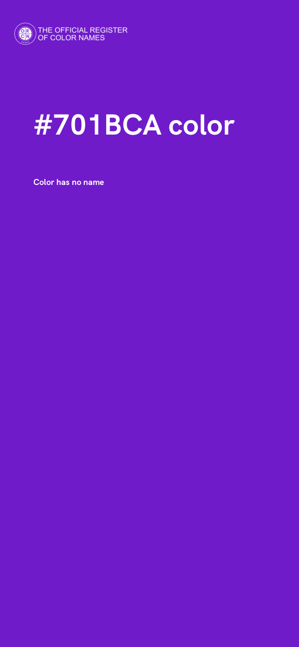 #701BCA color image