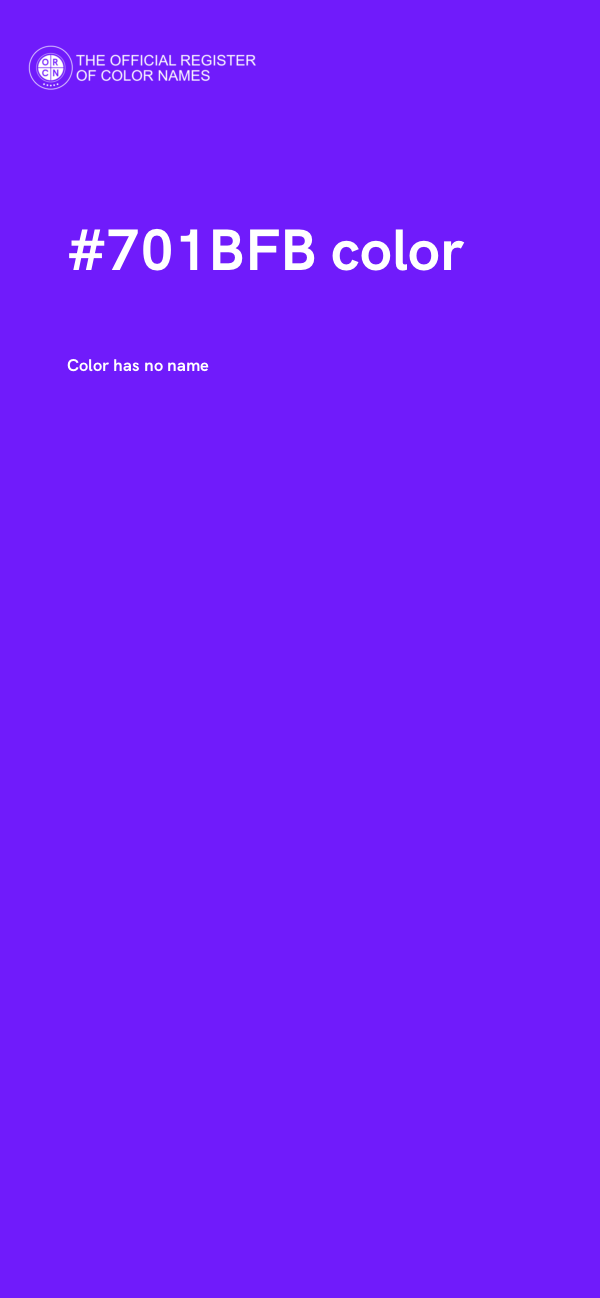 #701BFB color image