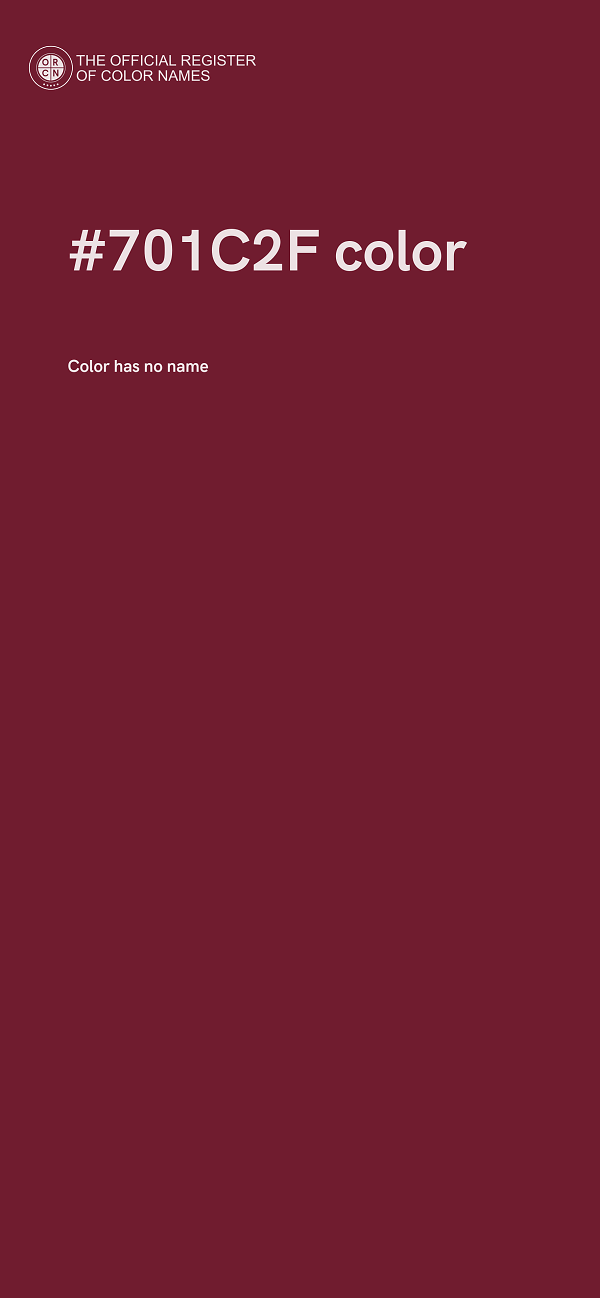 #701C2F color image