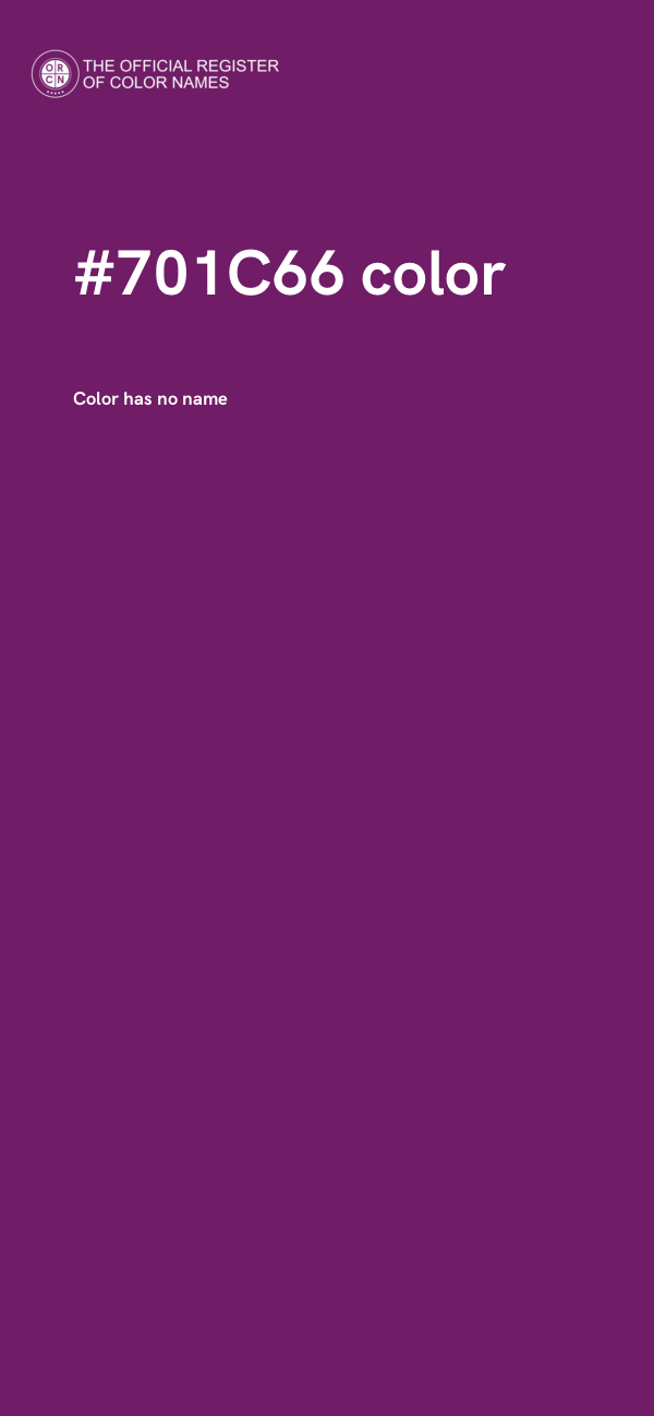 #701C66 color image