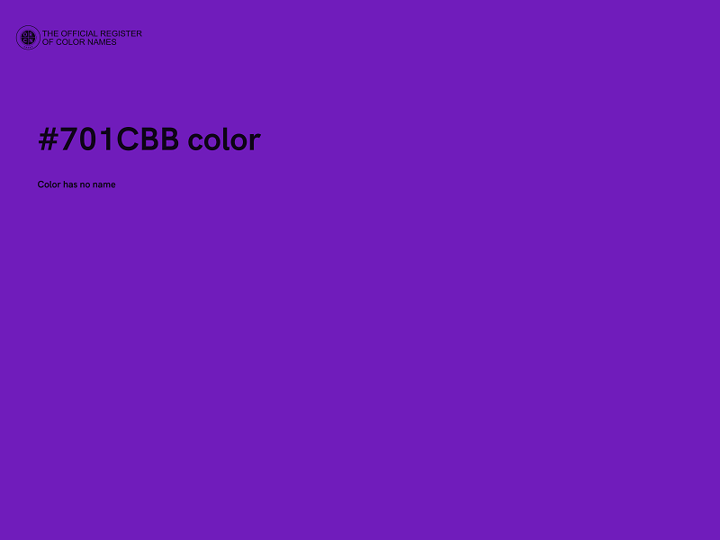 #701CBB color image