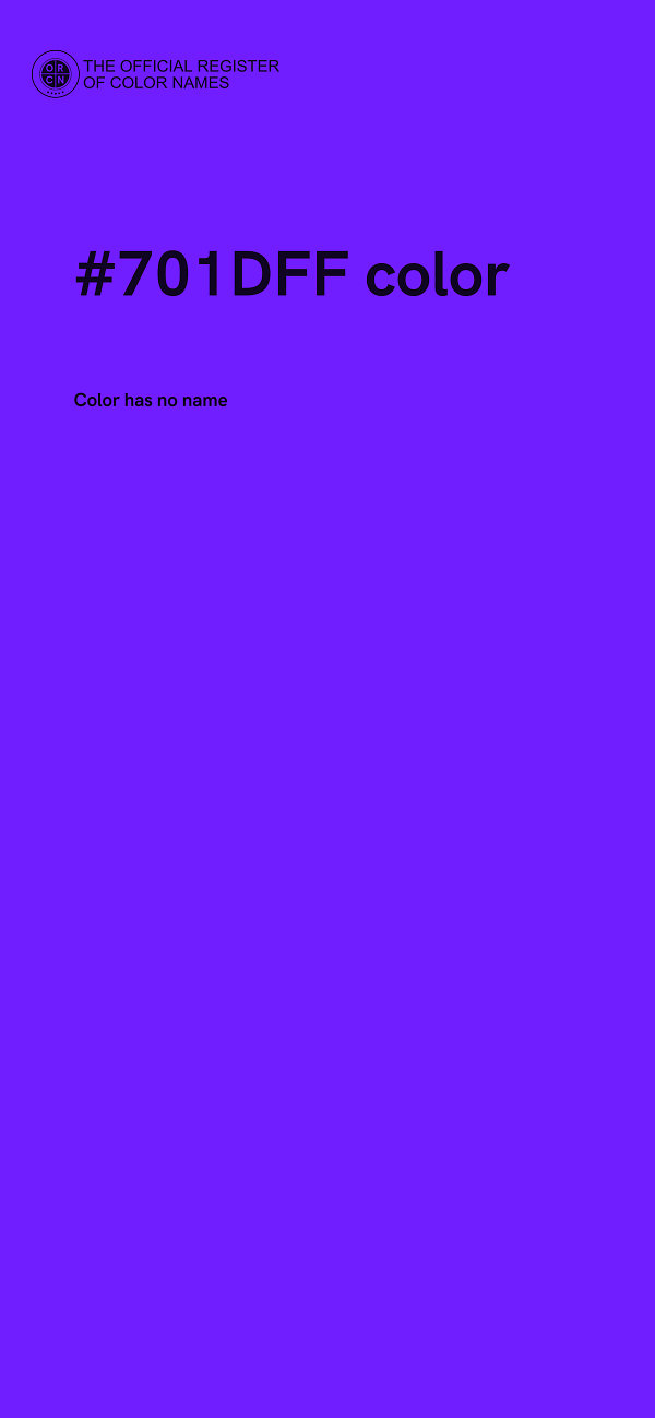 #701DFF color image