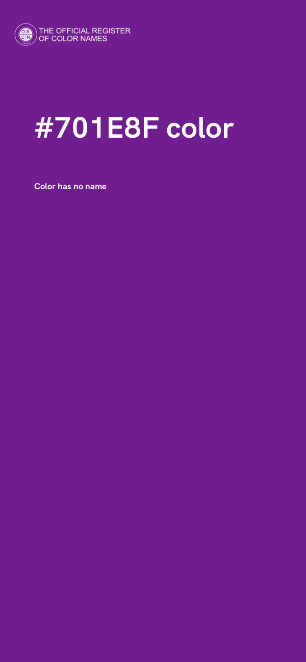 #701E8F color image