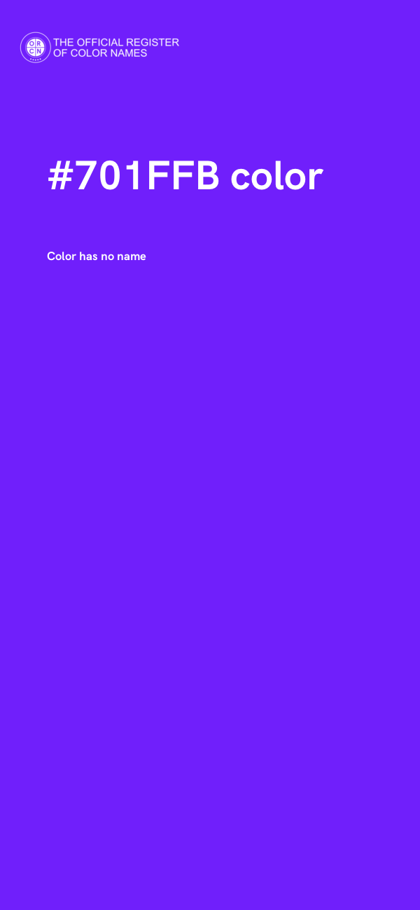 #701FFB color image