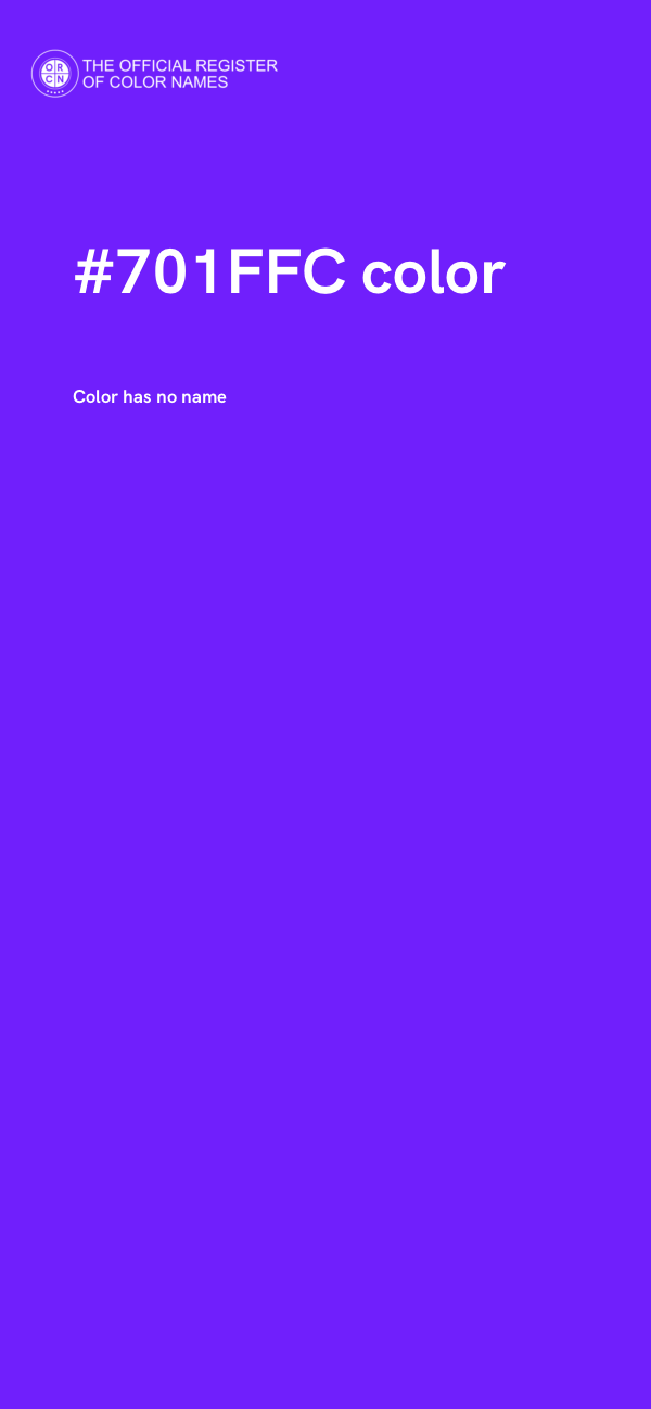 #701FFC color image