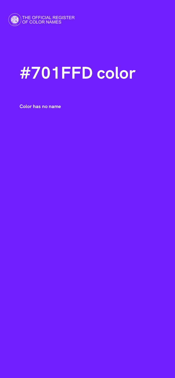 #701FFD color image