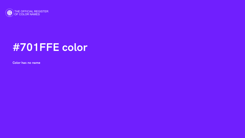 #701FFE color image