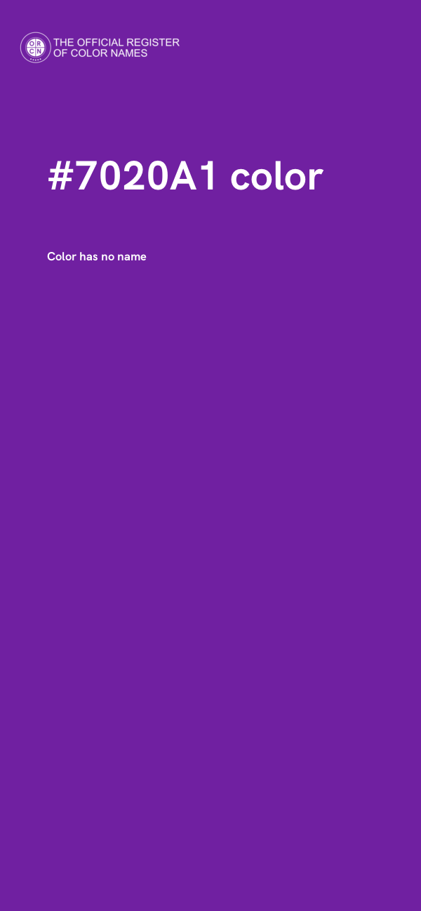 #7020A1 color image