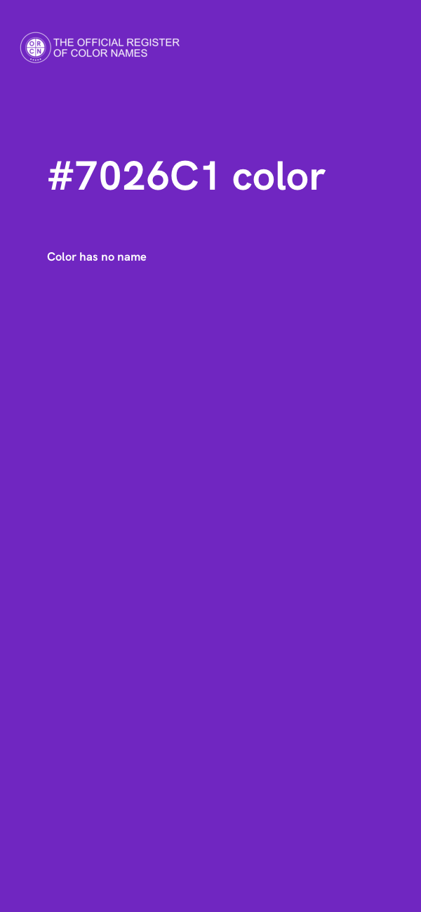 #7026C1 color image