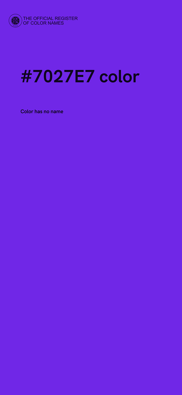 #7027E7 color image