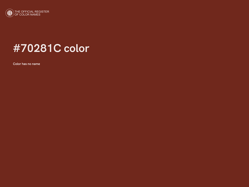 #70281C color image