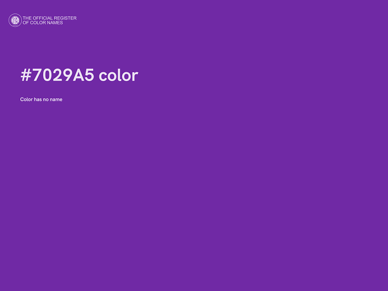 #7029A5 color image