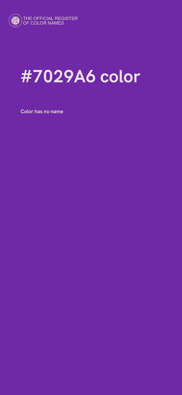 #7029A6 color image