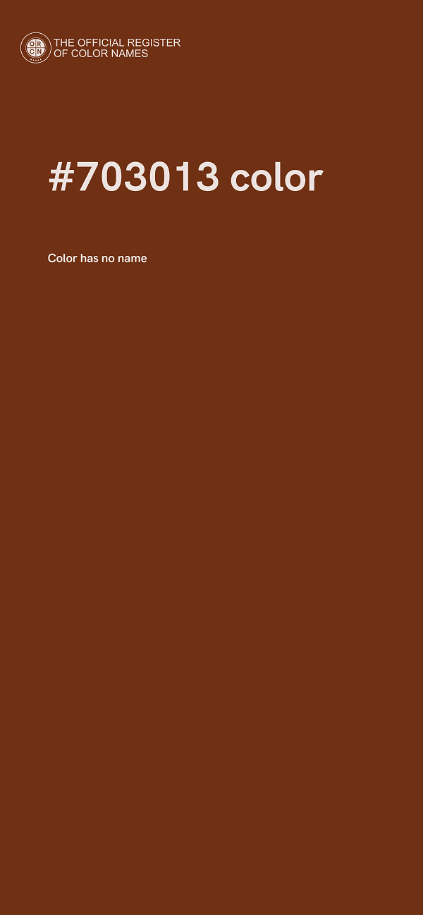 #703013 color image