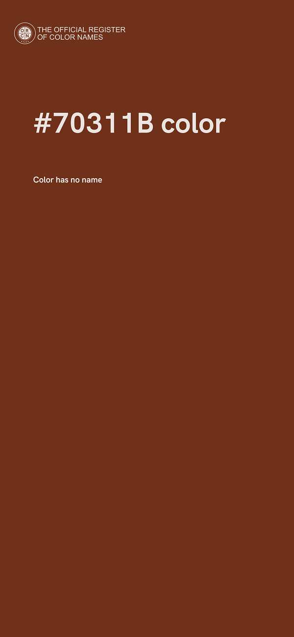 #70311B color image