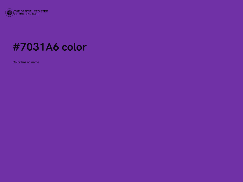 #7031A6 color image