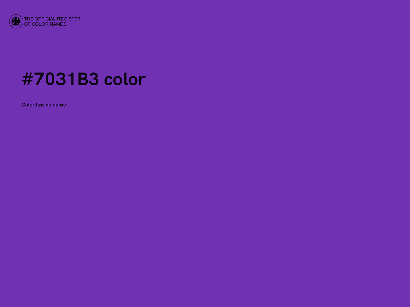 #7031B3 color image