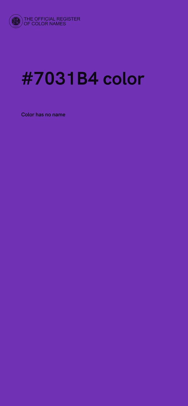 #7031B4 color image