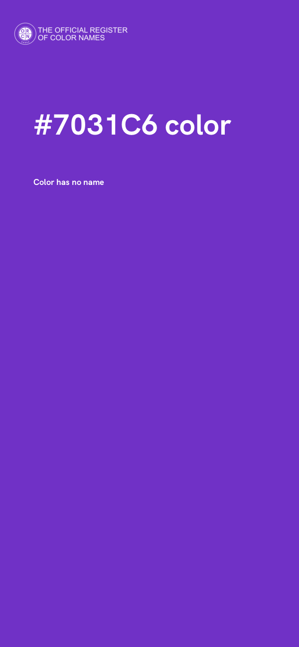 #7031C6 color image