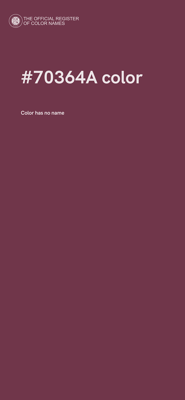 #70364A color image