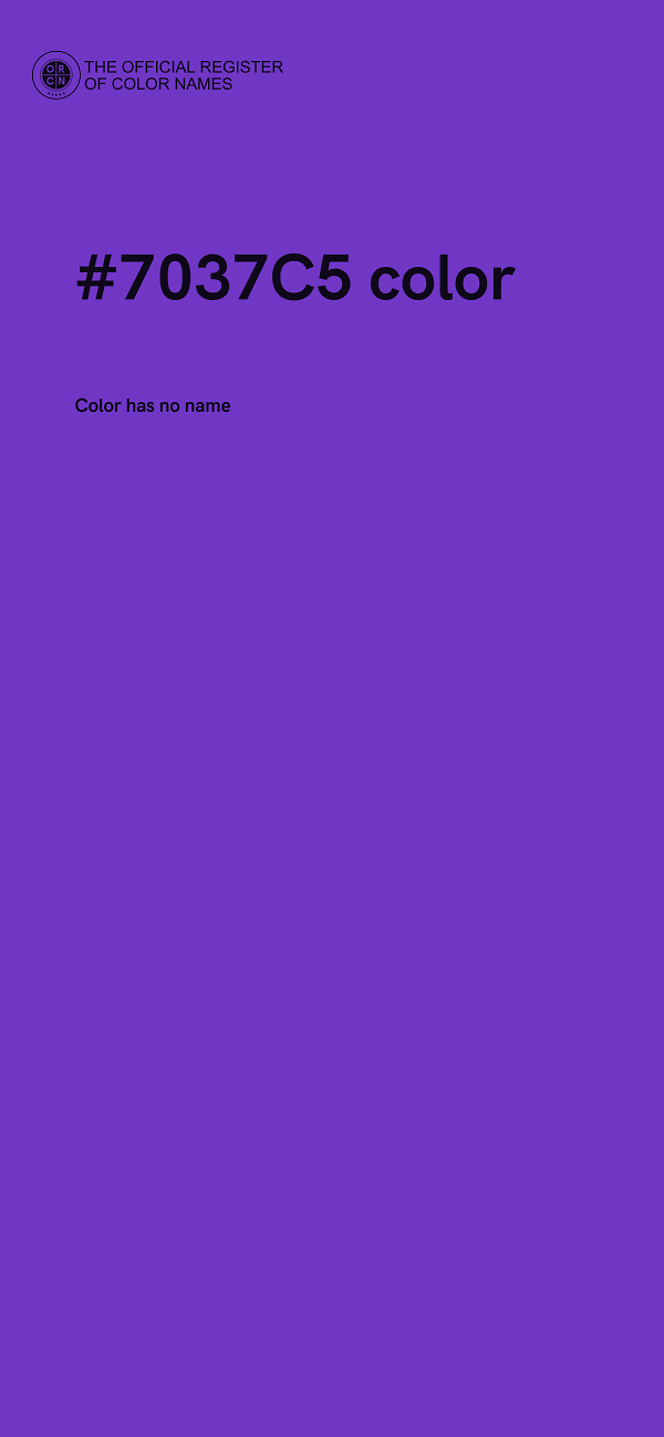 #7037C5 color image