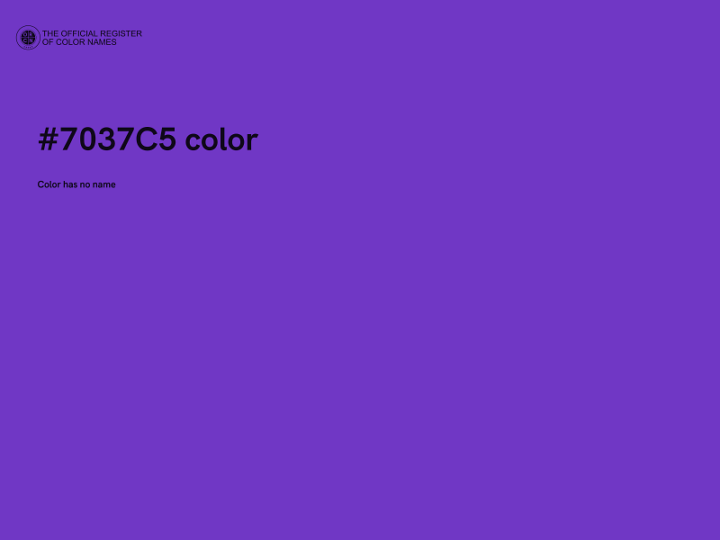 #7037C5 color image