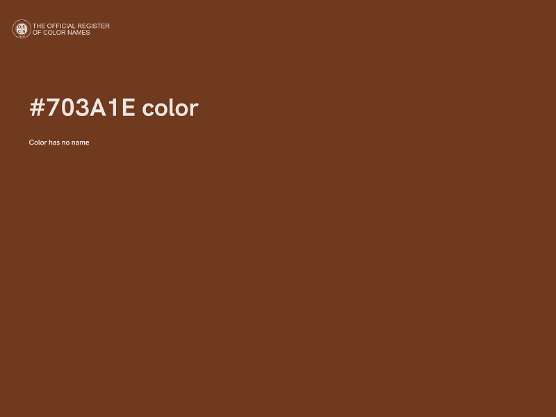 #703A1E color image