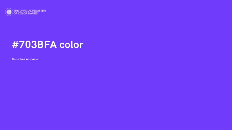 #703BFA color image