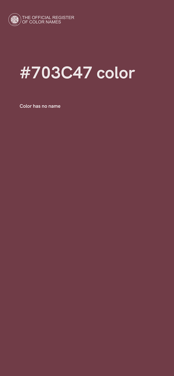 #703C47 color image