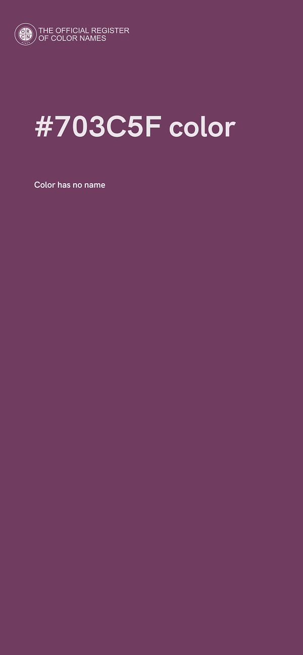 #703C5F color image