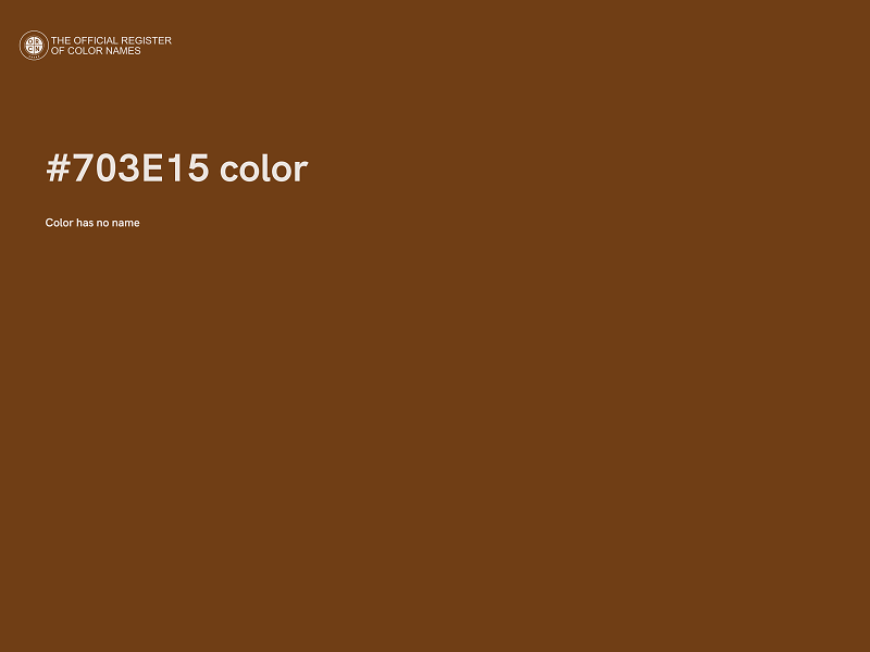 #703E15 color image