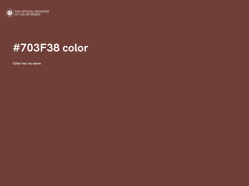 #703F38 color image