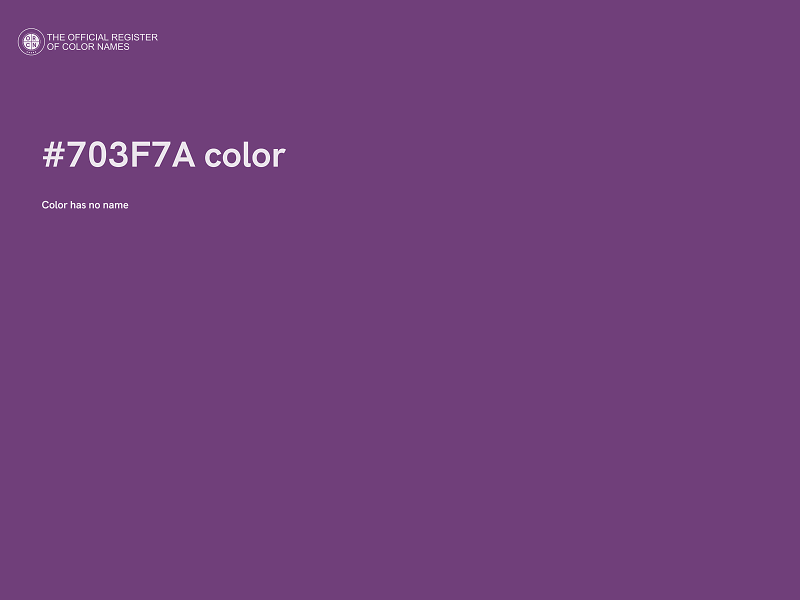 #703F7A color image